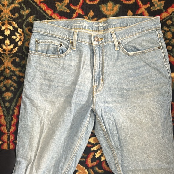 Men’s light Washed Jeans Goodfellow 36 W 32 L - Picture 2 of 6